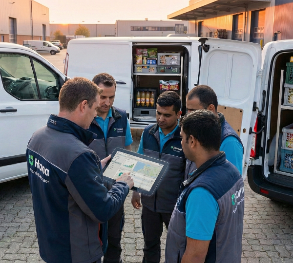 AI-powered van load planning innovation by Vxceed showing how demand-based SKU forecasting and constraint-aware optimization improve FMCG route sales and reduce distribution cost.